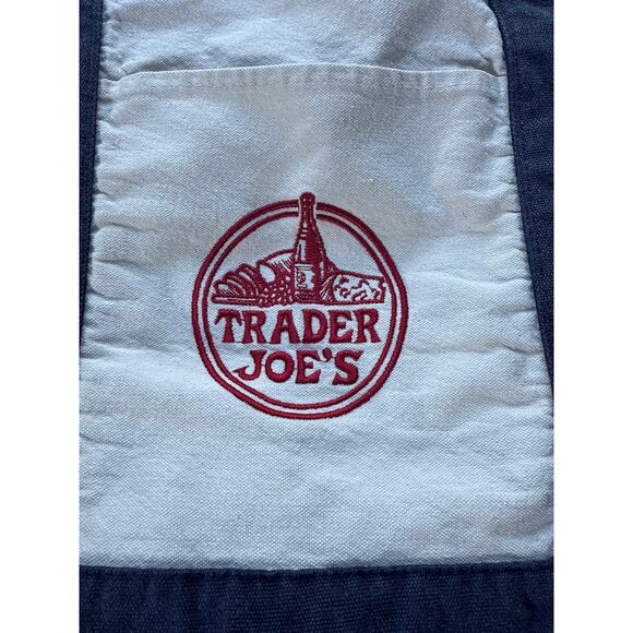Trader Joe’s Bag Canvas Reusable Heavy Cotton Basic Style Shopping Navy Large - Picture 4 of 4